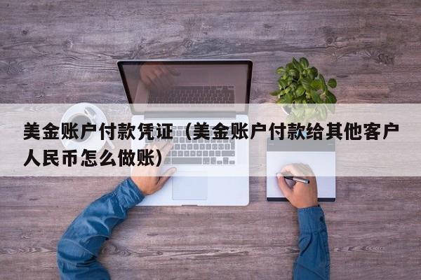 美金账户付款凭证（美金账户付款给其他客户人民币怎么做账）